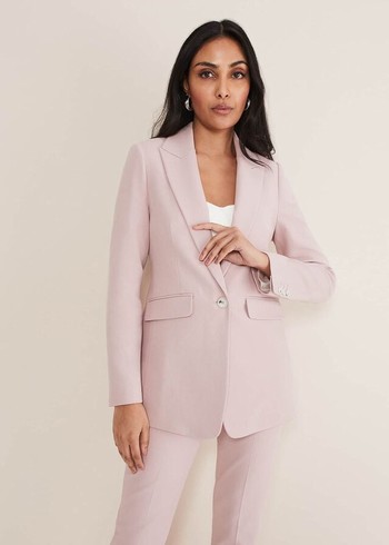 Phase Eight Petite Eira Fitted Jackets Pink Canada | DXZNHC-510